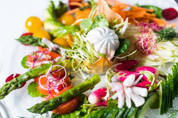 Hotel de France ultimate vegetarian garden platter salad