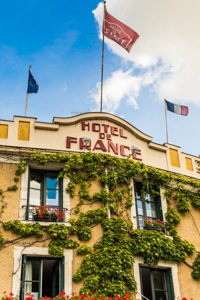 Hotel de France Tricolour flying